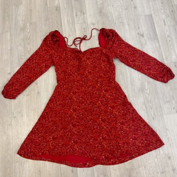 Reformation Remi Dress Red - Size 12 - Picture 2 of 5